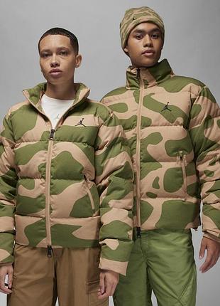 Оригинальн! сша! мужской пуховик air jordan green tan camo down puffer jacket fb6988-200