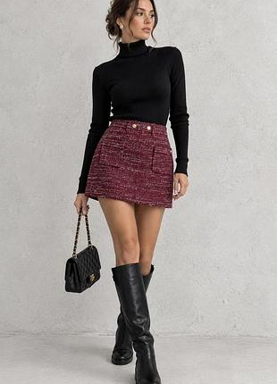 Твідова міні спідниця  scotch&soda у стилі шанель 🍷