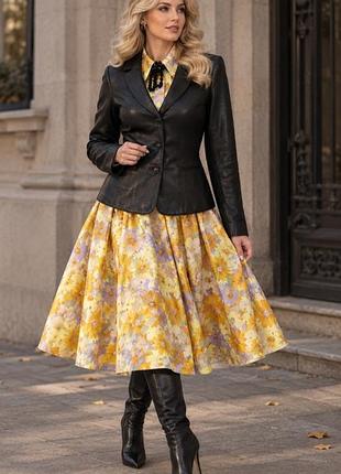 Винтажная кожаная куртка moschino cheap &amp; chic (original, italy) / жакет из натуральной кожи xs/s
