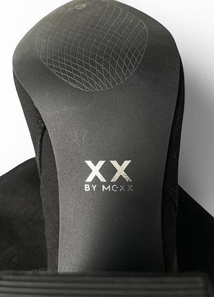 Черные замшевые ботильоны mexx 8