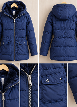 Пуховик zara, натуральний пух