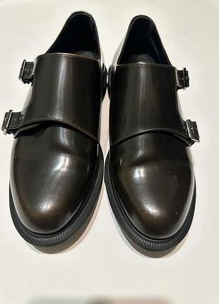 Монки, туфли dr martens pandora double monk stap flat shoes