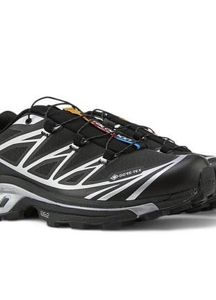 Salomon xt-6 gore-tex чорний сріблястий