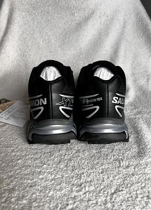 Salomon xt-6 gore-tex чорний сріблястий 5
