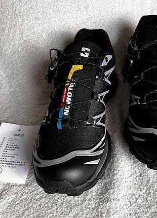 Salomon xt-6 gore-tex чорний сріблястий 6