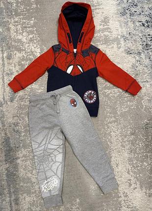 Костюм трикотажний, повсякдений костюмчик marvel  spiderman,  c&a 2 роки