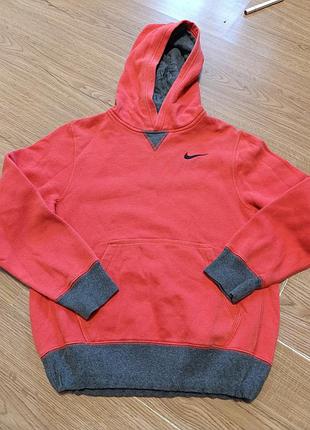 Худі для хлопчика nike червоне з сірим