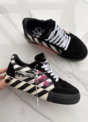 Кеди унісекс off white чорно-білі