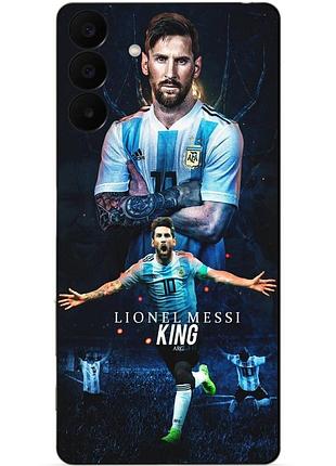 Чехол силиконовый бампер для samsung a27 с рисунком messi аргентина месси