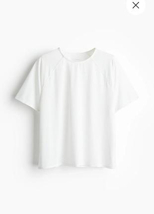 Біла молочна спортивна футболка h&m move