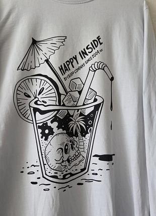 Белый лонгслив от бренда cropp 2