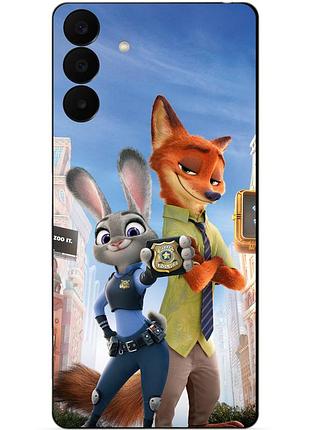 Чехол силиконовый бампер для samsung a27 с рисунком джуди зверополис zootopia