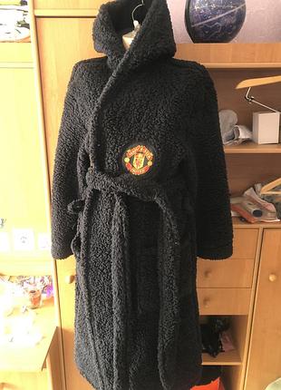 Дуже теплий халат, як шуба, мягусенький, s. manchester united.