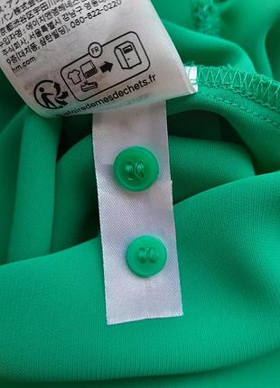 Блузка xs-s h&m зеленый 5