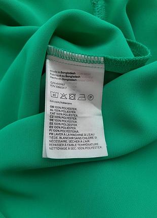 Блузка xs-s h&m зеленый 4