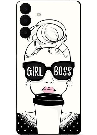 Чехол силиконовый бампер для samsung a27 с рисунком girl boss