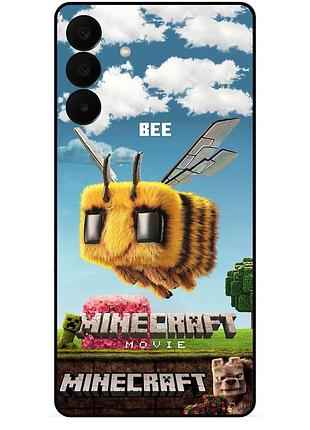 Чехол силиконовый бампер для samsung a27 игра майнкрафт minecraft