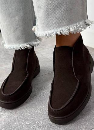 Лоферы 🤩 натуральна замша  женские