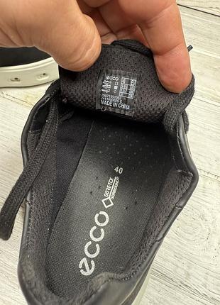 Крутые черные кожаные кроссовки ecco street 720 m gtx gore-tex 8