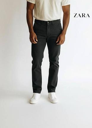 Оригинальные мужские чёрные джинсы zara dnwr размер м w31 l34 slim fit черые штаны брюки зара а1