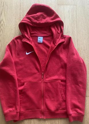 Світшот для хлопчика nike на флісі, червоний
