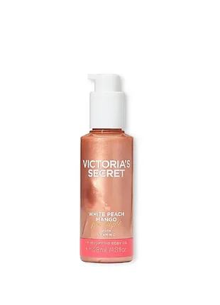 Масло для тела с шиммером victoria`s secret white peach mango