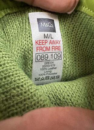 Перчатки шкіра утеплені m&co 3