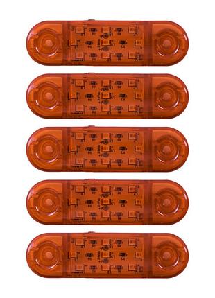 Габарит - помаранчевий - 85х25мм - 12/24v led 9 діодів - "mrt-23" - к-130 (5шт)