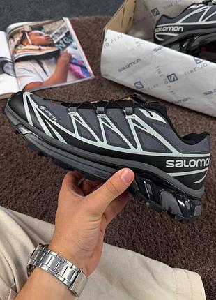 Чоловічі кросівки salomon xt-6 gore tex black grey