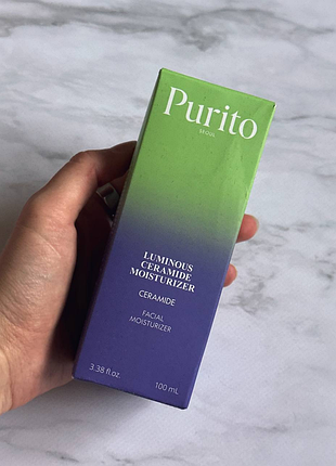 Purito seoul - luminous ceramide moisturizer - увлажняюще-регенерирующий крем для лица - 100ml