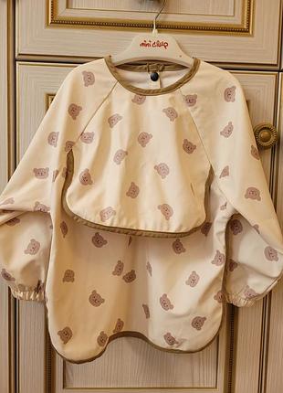 Слюнявчики mini chou з рукавами
