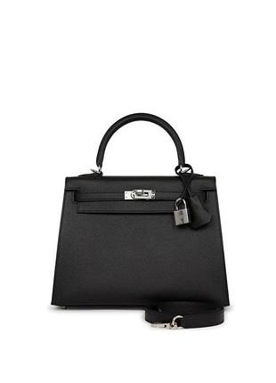 Сумка жіноча hermes kelly 28 чорна шкіряна