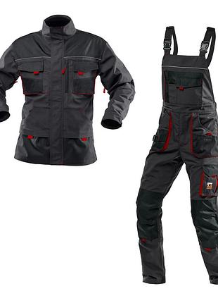 Костюм робочий захисний чоловічий steeluz red 26 (куртка + напівкомбінезон) зріст 170 -180 см, спецодягу l
