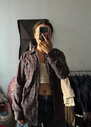 Сорочка чоловіча american apparel картата, розмір xs, бавовна 100%