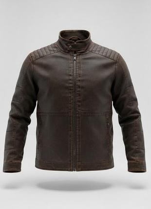 Чоловіча куртка marks & spencer (m&s collection) з ефектом вощіння, розмір l