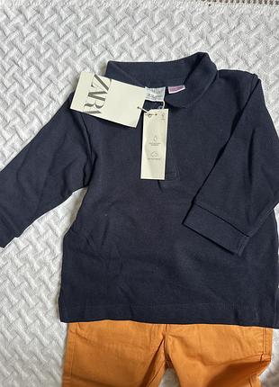 Поло на довгий рукая zara.  з біркою
