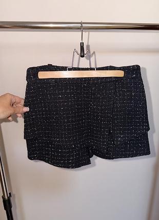Спідниця шорти твідові zara xs