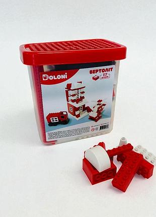 Конструктор doloni toys вертоліт в пластиковому боксі 117 дет (013888/08)