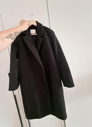 Пальто жіноче h&m чорне