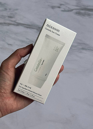Mixsoon - солнцезащитный крем с центеллой азиатской - centella sun cream - spf50+/pa++++ - 50g