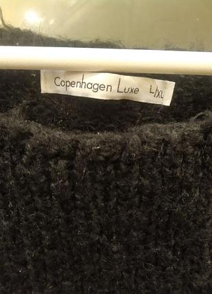 Copenhagen luxe (l/xl). чорний жилет мохер+вовна