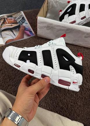 Кросівки nike air more uptempo white & black