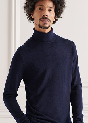 Шерстяной гольф, шерстяная водолазка superdry merino rollneck jumper