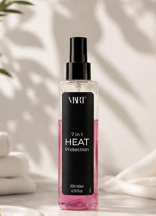 Спрей для волосся viart 7 in 1 heat protection spray 200 мл для захисту та укладання