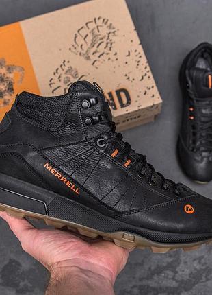 Чоловічі зимові шкіряні черевики merrell intercept