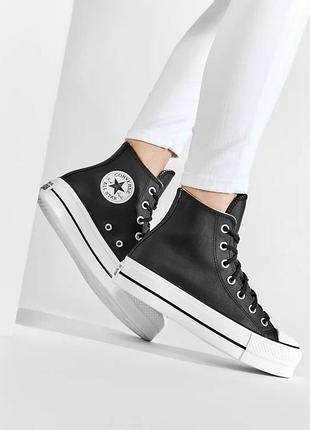 Жіночі converse chuck taylor all star на платформі 37,5 чорні