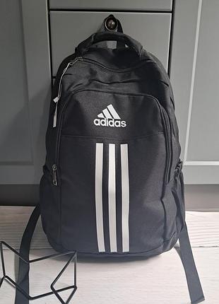 Спортивний рюкзак adidas чорний великий тканинний
