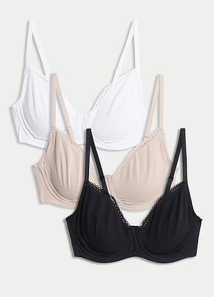 Мягкий бюстгальтер из хлопка на косточках marks &amp; spencer