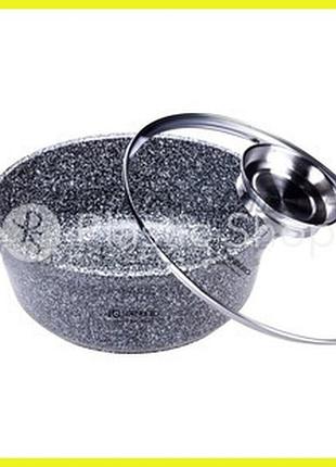 Казан із кришкою edenberg eb-3980 — 6.8 л/28 см