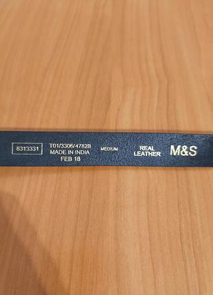 M&s чорний шкіряний ремінь 4